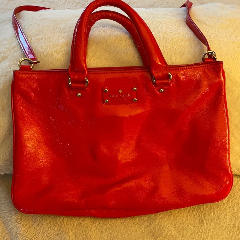 Kate Spade red crossbody handbag